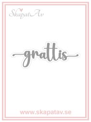 grattis med skugga
