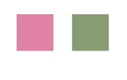 Enfärgat rosa och grönt